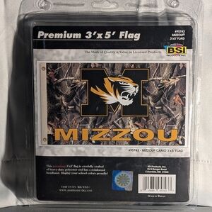 Mizzou Tigers Officially Licensed Camouflage Team Flag